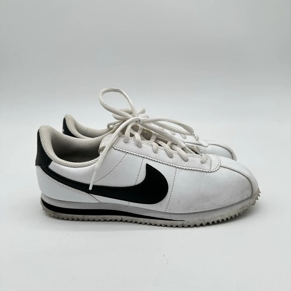Nike Cortez Sneakers‎ Youth Size 6.5 White Black Streetwear Wedding Nostalgia